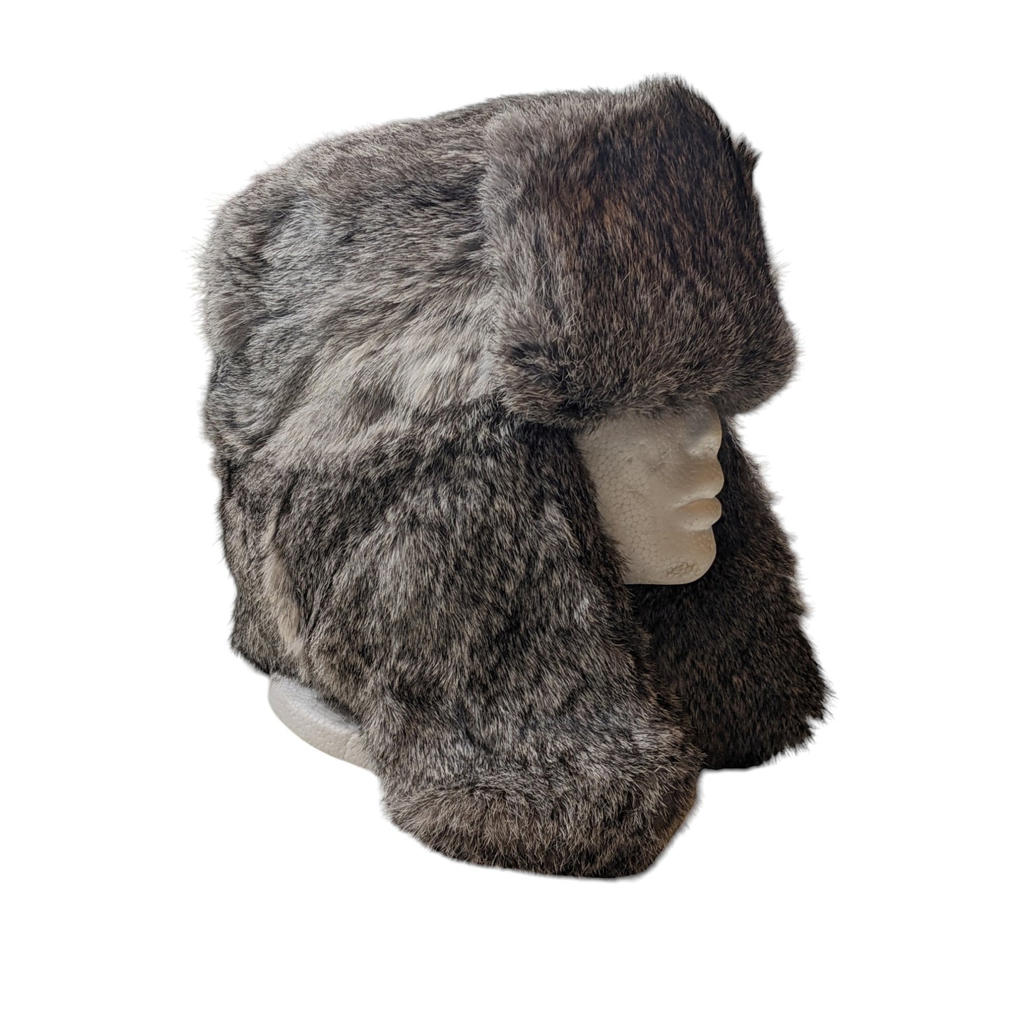 Mad Bomber Trapper Hat Large Quilted Lining Faux Fur Winter Warmth Ears