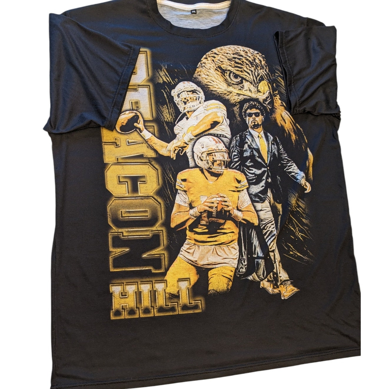 Deacon Hill Sports Graphic Tee Mens Size 2XL Football Quarterback Iowa Hawkeyes