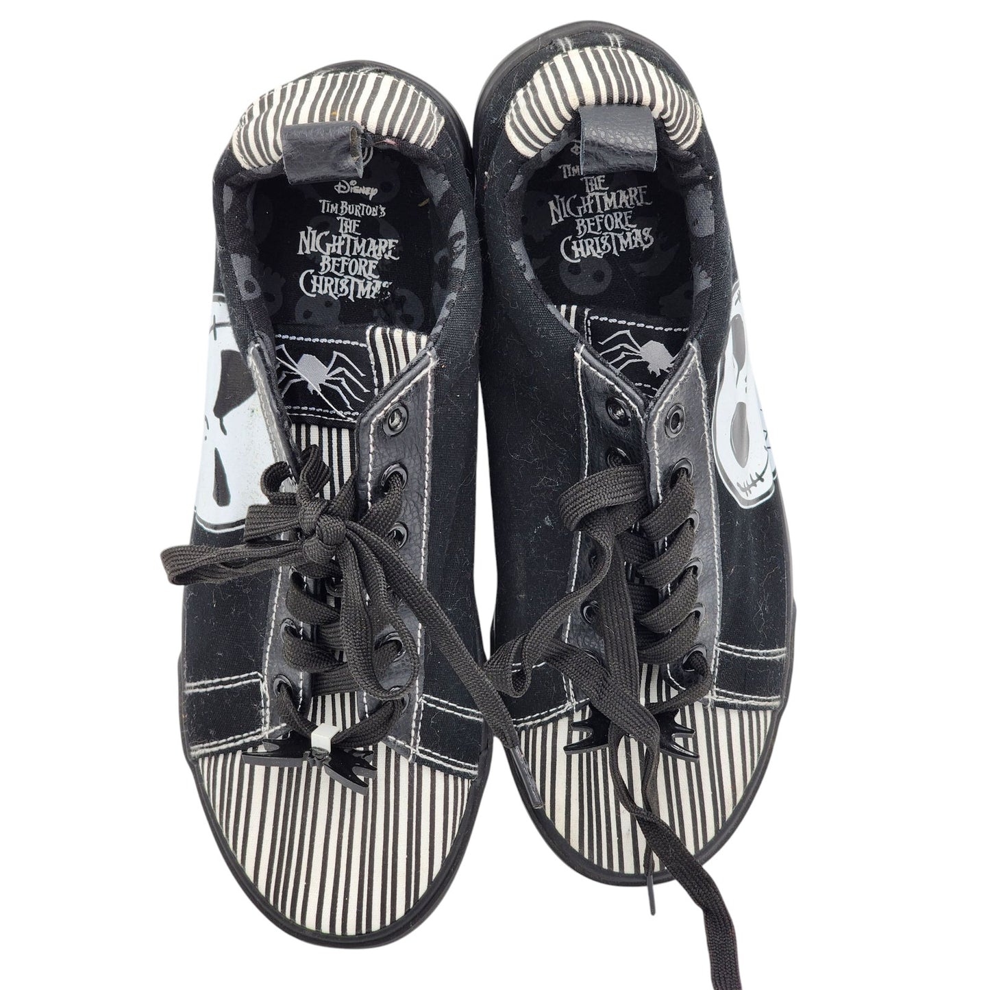 Disney Nightmare Before Christmas Sneakers Mens 10 Ground Up Skellington Skull