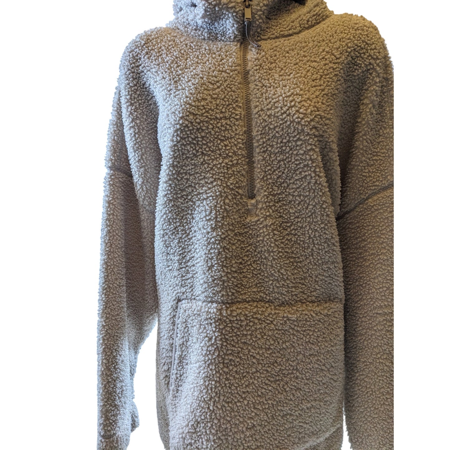 Old Navy Fleece Women XXL Sherpa Hoodie Kangaroo Pocket Oversized Winter Sweater