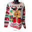 No Boundaries Ugly Christmas Sweater Womens XXL Santa Favorite Embellish Rudolph