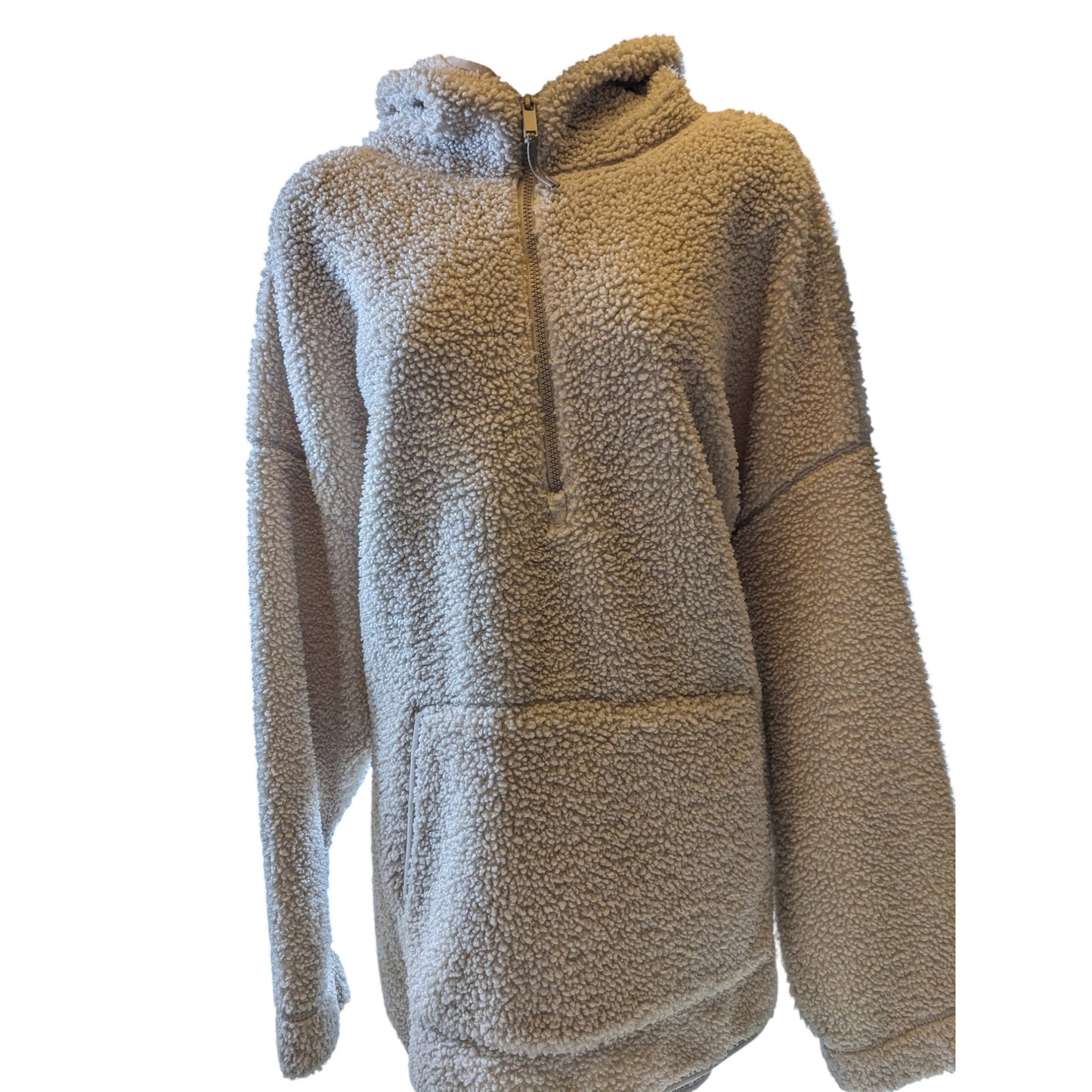 Old Navy Fleece Women XXL Sherpa Hoodie Kangaroo Pocket Oversized Winter Sweater