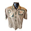 LAL Shirt Men Large Button Cabin Lodge Moose Wildlife Hunter Outdoorsman Western