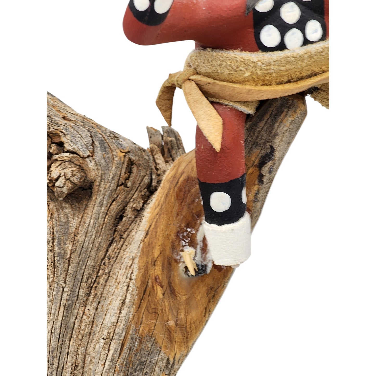 Large Kachina Tree Hopi A. Francis Native American Mudhead Clowns Owl Signed 20"