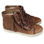 UGG Shoes High Top Blaney Sneakers Womens 8 Brown Leather Side Zippers 1009885