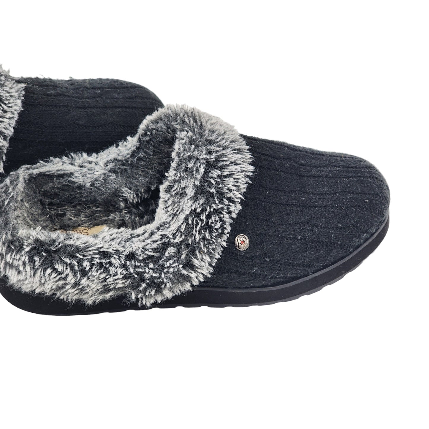 BOBS by Skechers Memory Foam Keepsakes Slippers Women 9 Faux Fur Comfort Slip On