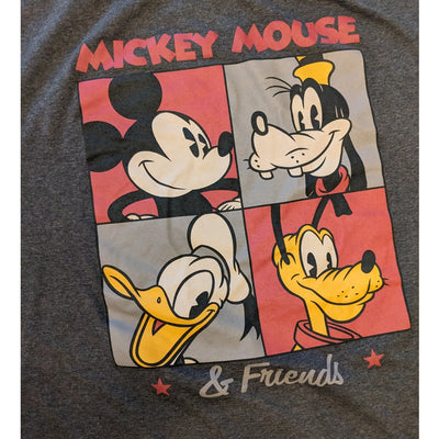 Disney Mickey Mouse Friends Shirt Mens XXL Goofy Donald Pluto Short Graphic Tee