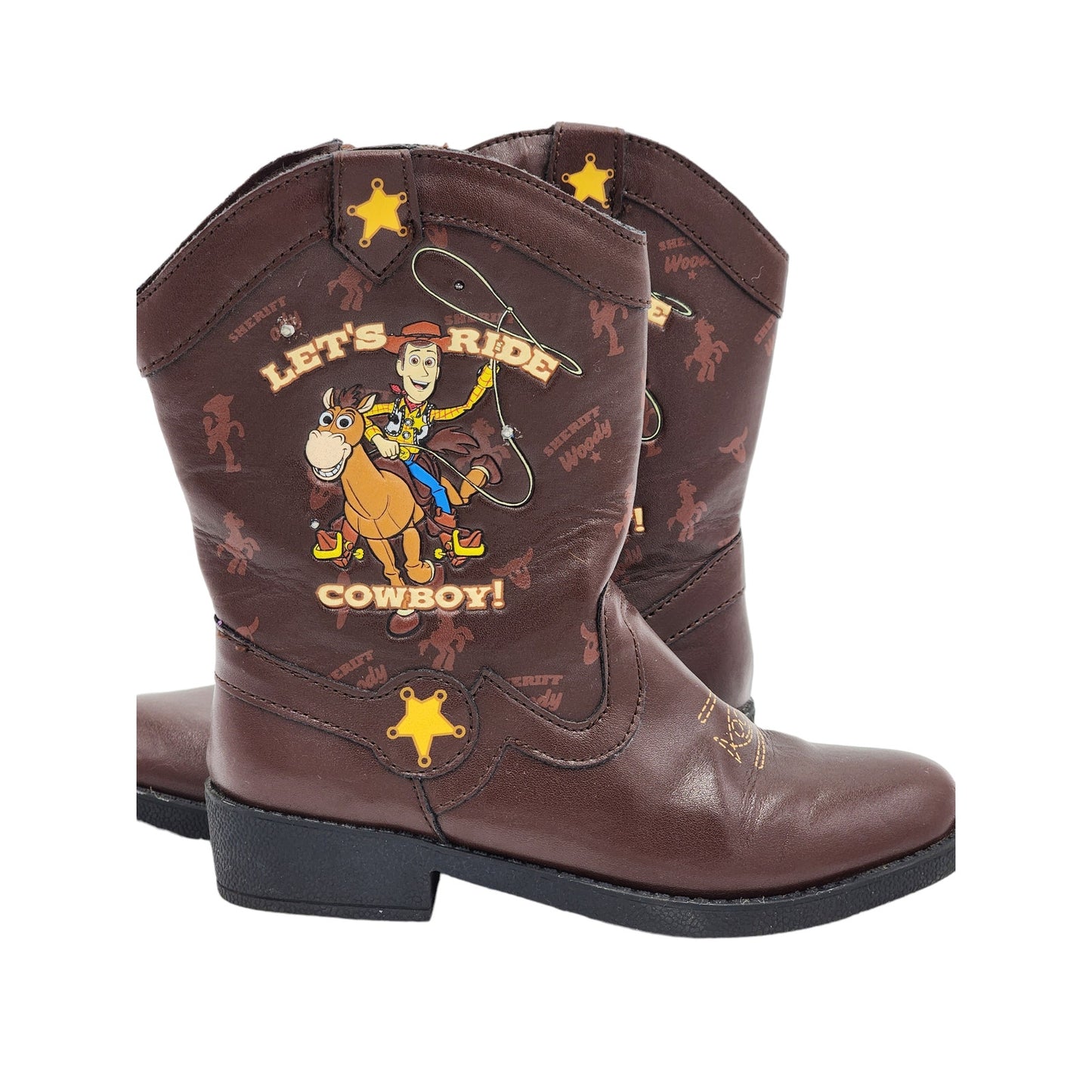 Toy Story Sheriff Woody Cowboy Boots Children Kids 12 Lets Rise Bullseye Western