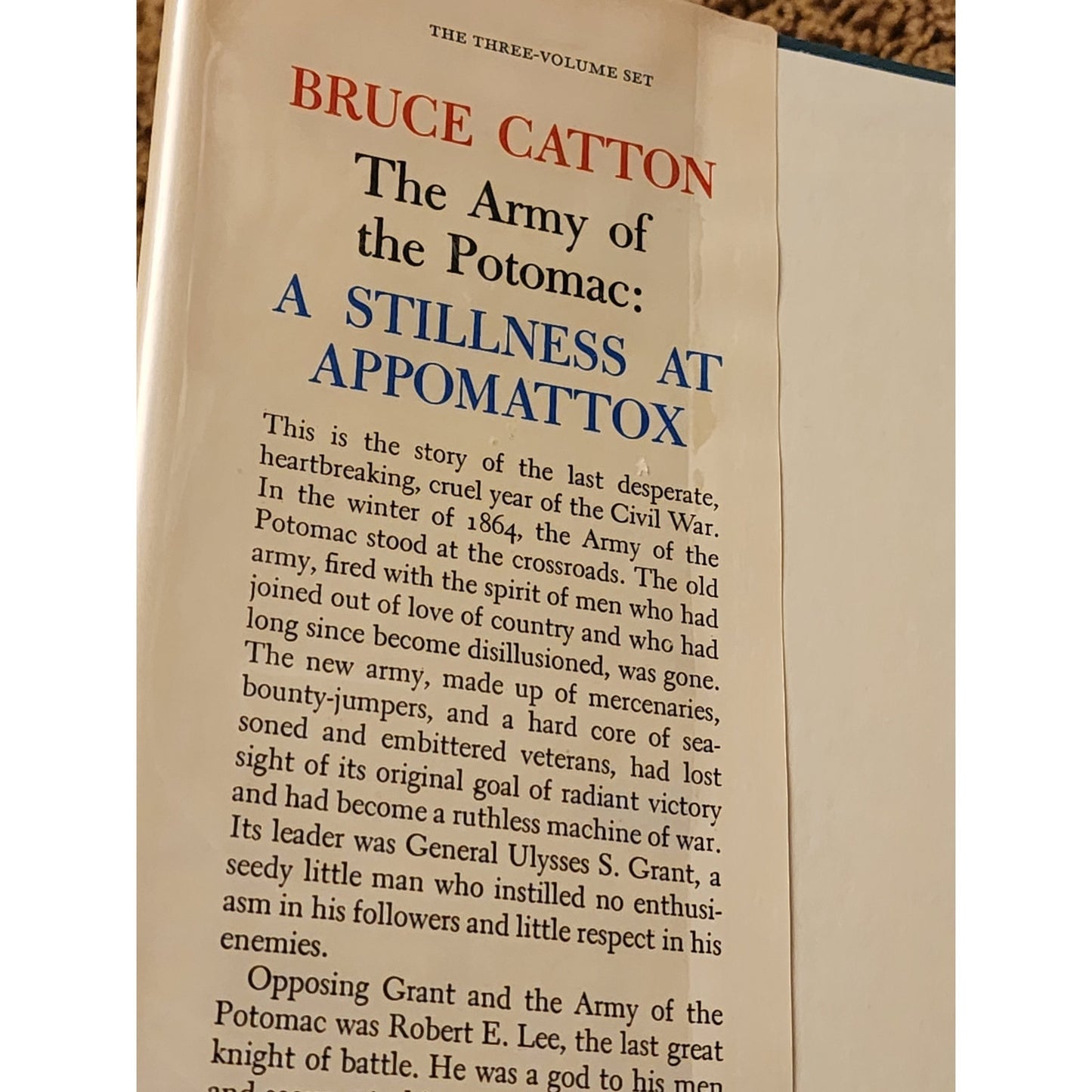 Vintage Bruce Catton Civil War Book Set 5 Hardcover Historical American Lincoln