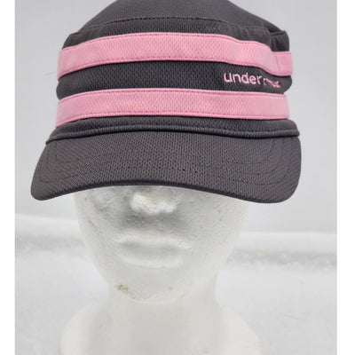 Under Armour Military Cadet Hat Womens Hap Sports Athletic Gray Pink Running