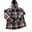 Legendary Whitetails Hooded Flannel Jacket Women Small Sherpa Lined Plaid Fleece