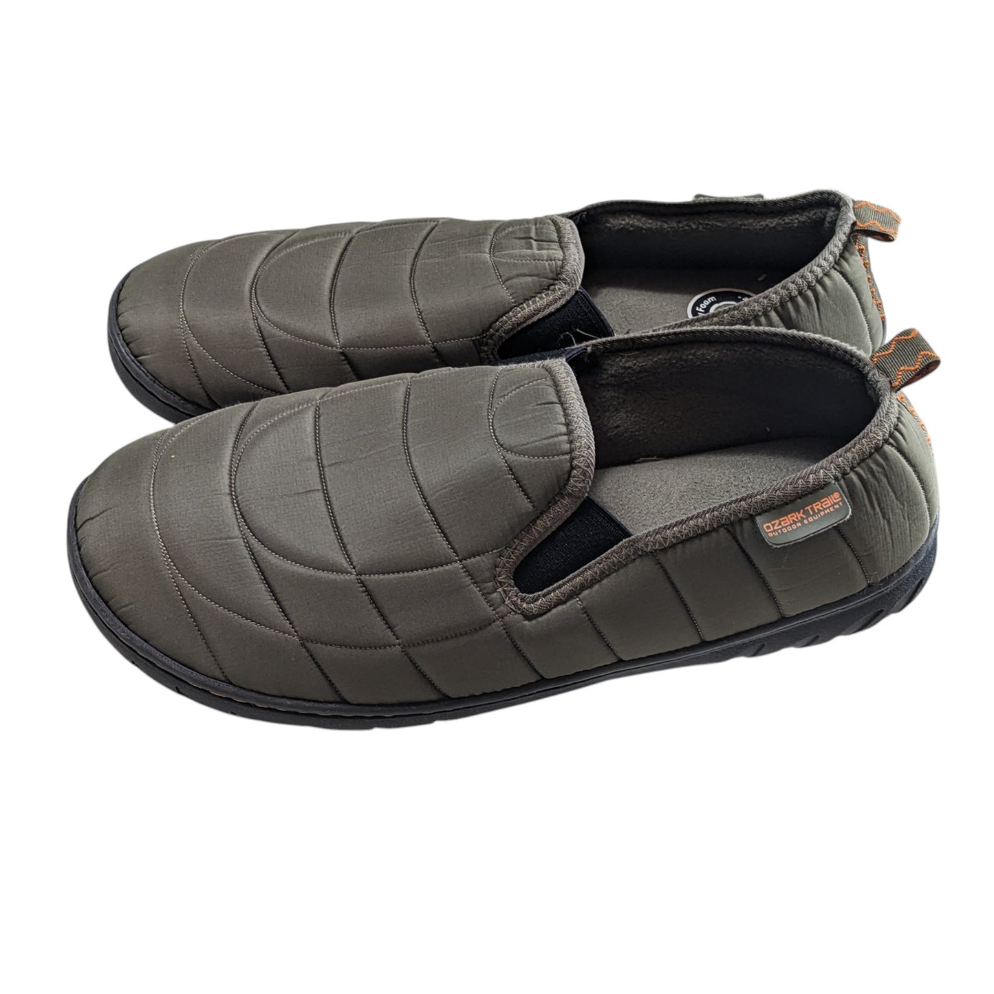 Ozark Trail Quilted Slip On Shoes Mens 13-14 Outdoor Slippers Camping Lounge