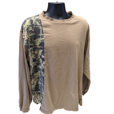 Fishouflage Shirt Mens XXL Long Sleeve Camo Outdoor Fishing Outdoorsman Pullover