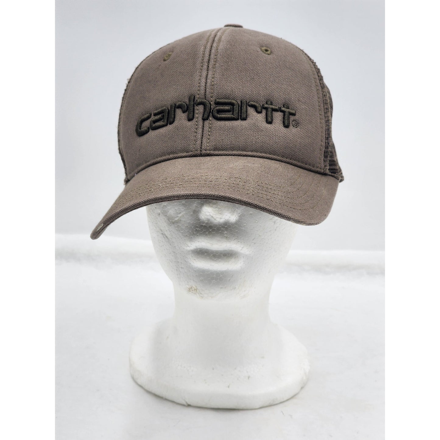 Carhartt Hat Brown Mesh Back Snapback Trucker Hat Adjustable Cap Workwear