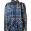 Stacy Adams Jacket Men XXL Blue Plaid Lightweight Track Full Zip Streetwear Bold