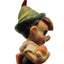 Vintage Disney Anri Pinocchio Figurine Carved Italy Wood To School Miniature 2"