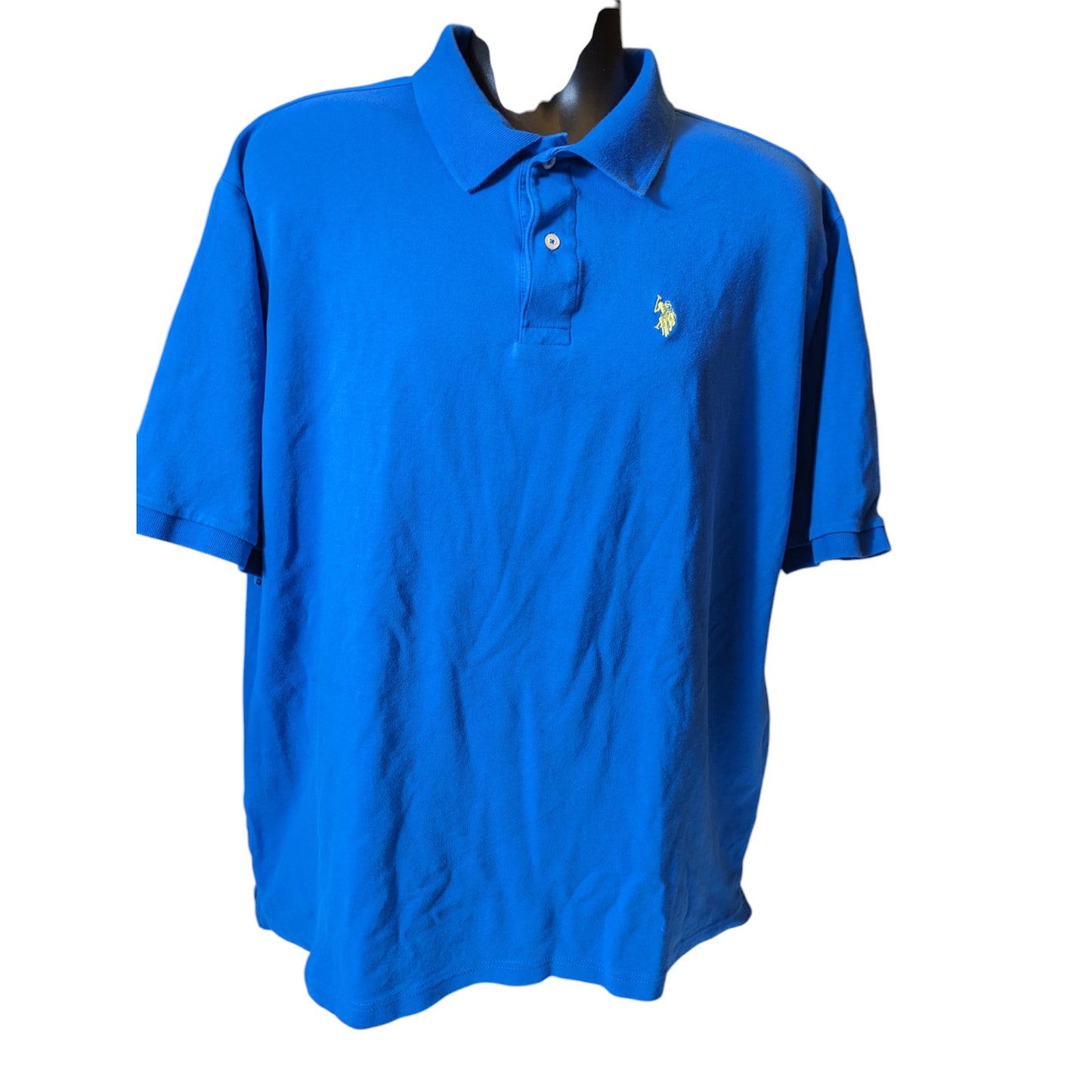 U.S. Polo Assn. Blue Polo Shirt Mens XLT Classic Fit Short Sleeve Luxury Feel