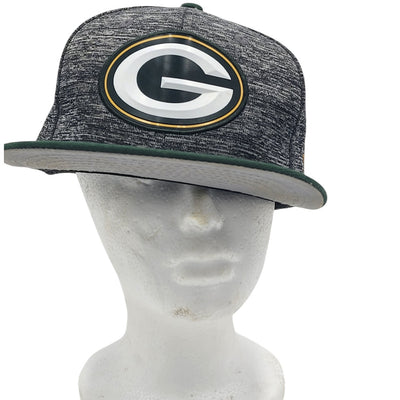 New Era 9Fifty NFL Green Bay Packers Adjustable Snapback Hat Gray Green Logo