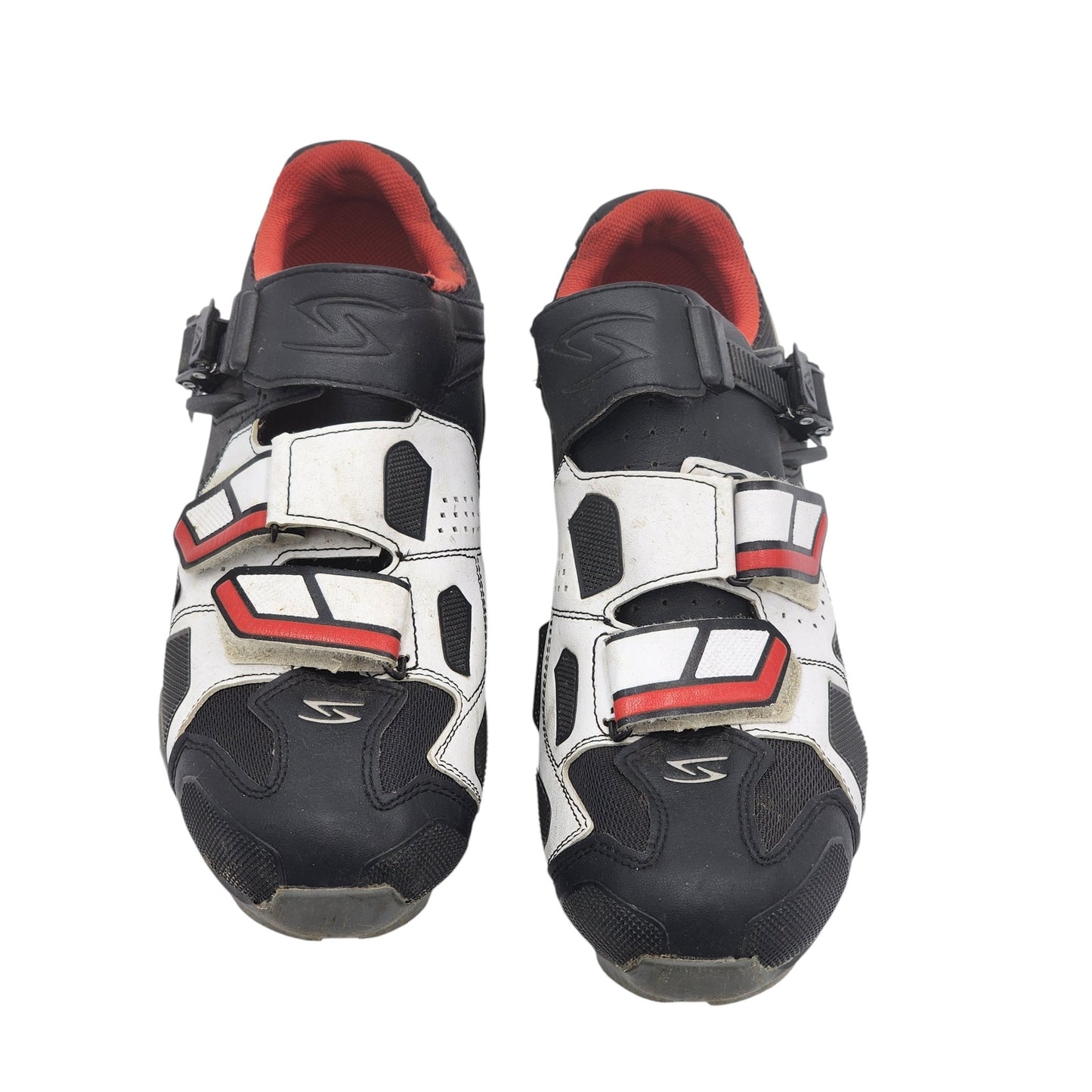 Serfas Shoes Mens 9.5 EU 43 Mountain Bike Black White Red Clipless MTB Cycling