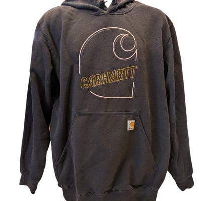 Carhartt Hoodie Mens Large Loose Fit Graphic Pullover Sweatshirt Kangaroo 105192