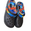 Crocs Fleece Lined Clog Black Multicolor Tie Dye Fuzzy Lining Mens 9 Womens 11