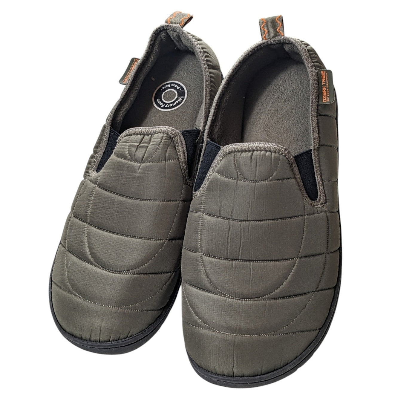 Ozark Trail Quilted Slip On Shoes Mens 13-14 Outdoor Slippers Camping Lounge