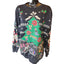 Holiday Time Christmas Sweatshirt Womens Large Ugly Xmas Sweater Tree Snowflakes