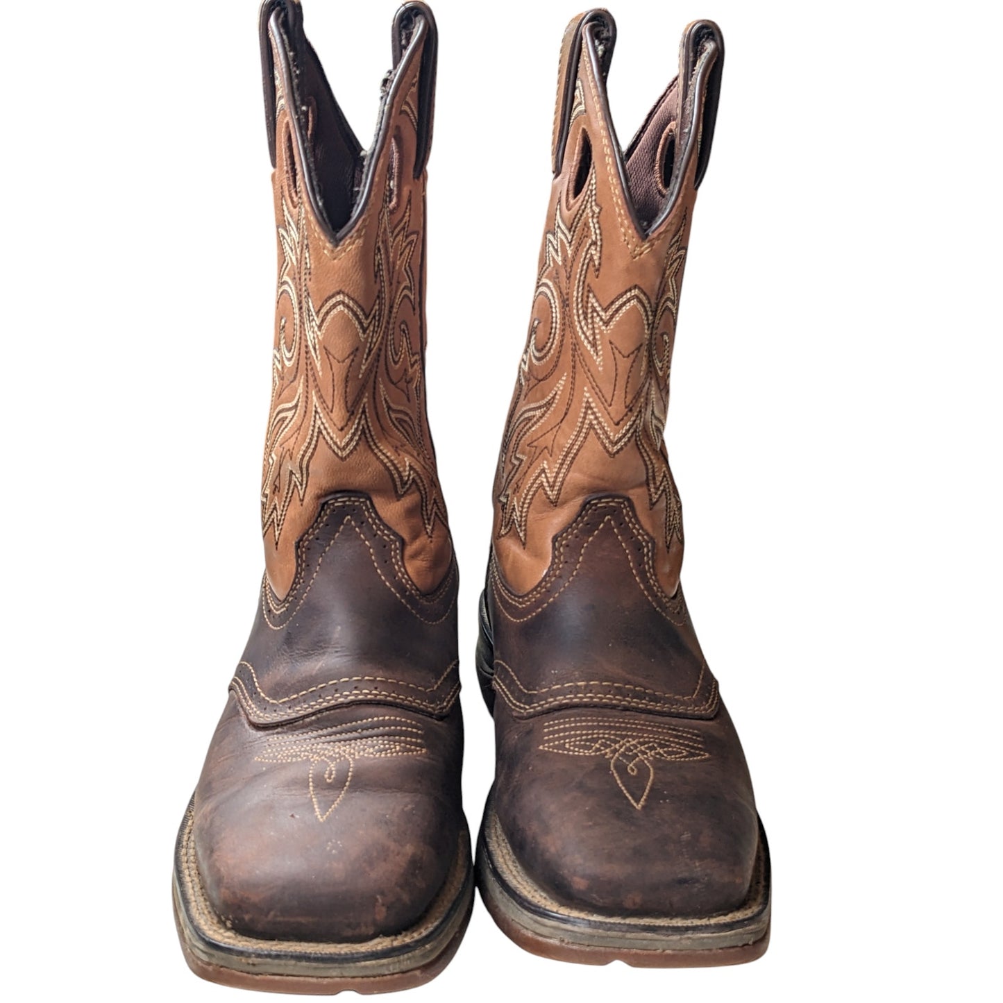 Durango Boots Mens 8.5D Western Cowboy Leather Slip Oil Resist Rodeo DB4442 11"