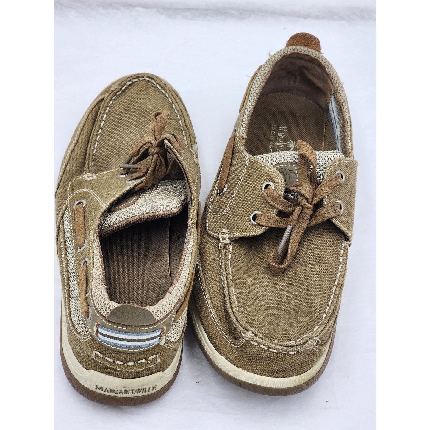 Margaritaville Boat Shoes Mens 11 Harpoon Lace Up Casual Summer Comfort MG1670B