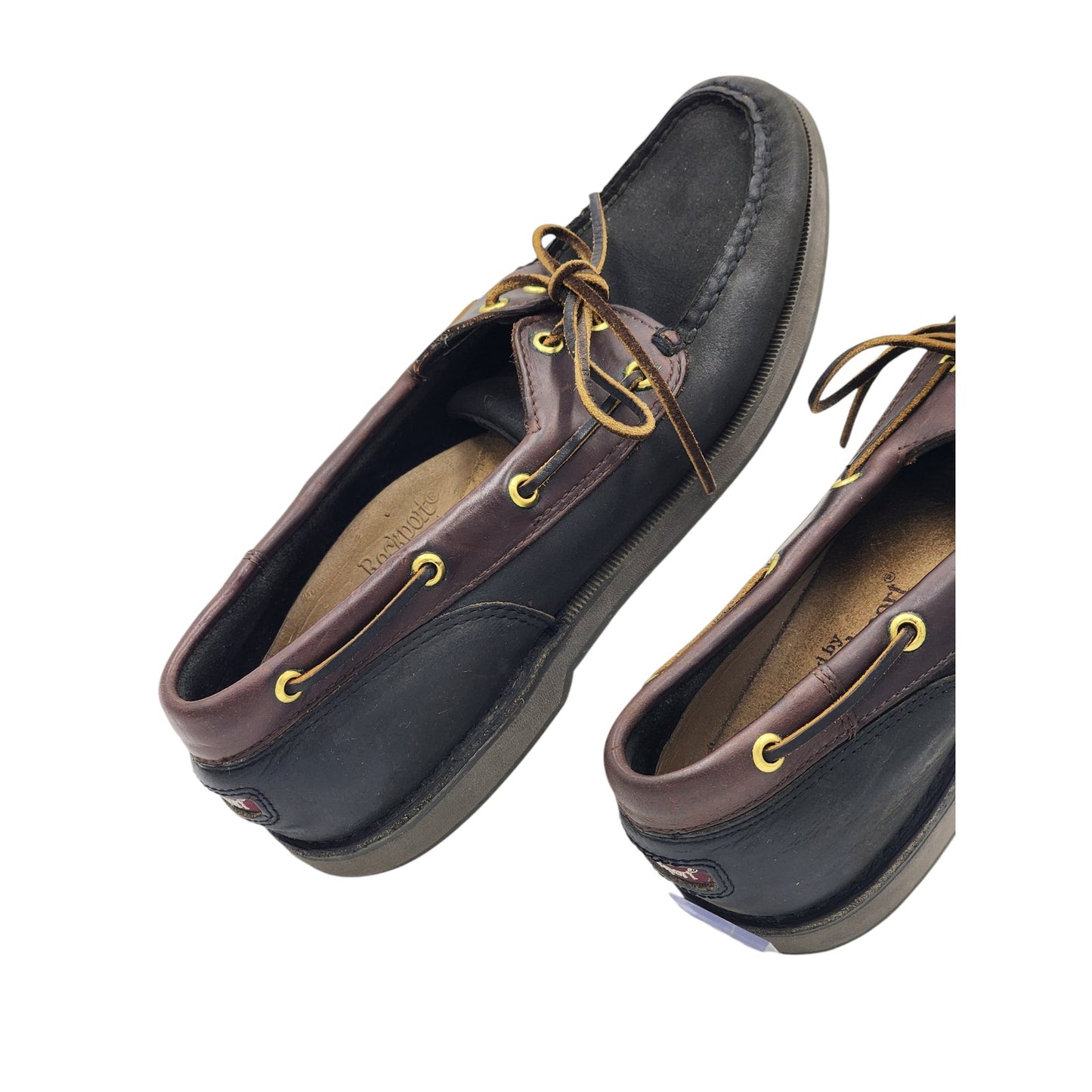 Rockport Boat Shoes Mens 9M Moccasins Leather Moc Toe Non Slip Nautical M5108