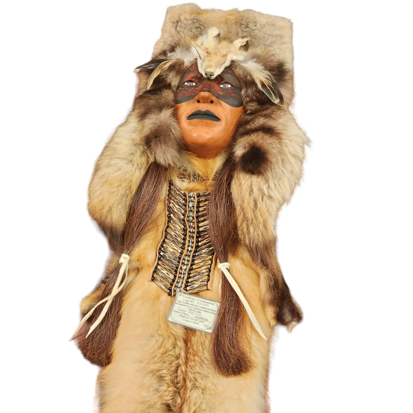 La Ne Ayo Spirit Mask Sioux Fox Dreamer Native American Indian Creek Tribe 55"