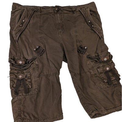 Cargo Shorts Qiao Yun Mens 40 Outdoor Adventure Pocket Belt Loops Rugged Hiking