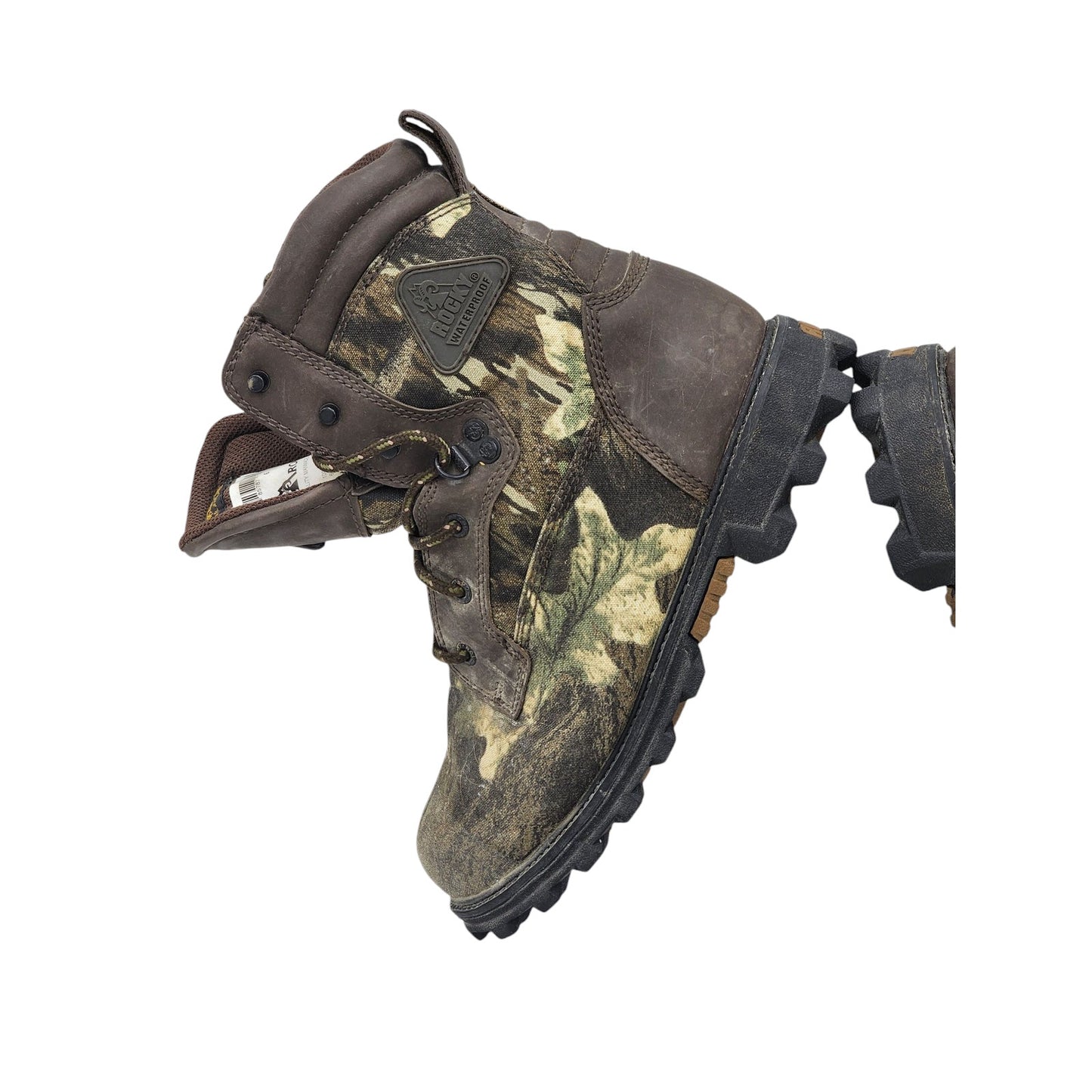 Rocky Bear Claw Boots 1000G Thinsulate Camo Hunting Boots Mens 6 Waterproof