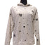 Cynthia Rowley Hoodie Womens Large Skull Star Pullover Sweater Sweatshirt Gothic