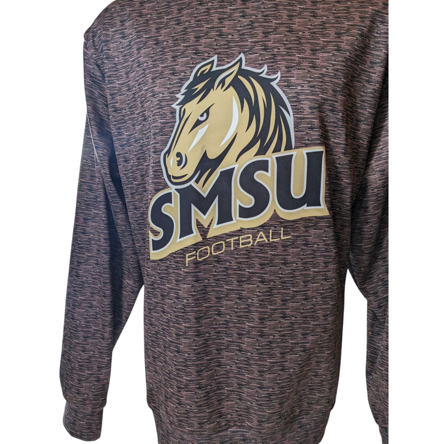 SMSU Southwest Minnesota Mustangs Football Crewneck Pullover Sweatshirt Mens XL