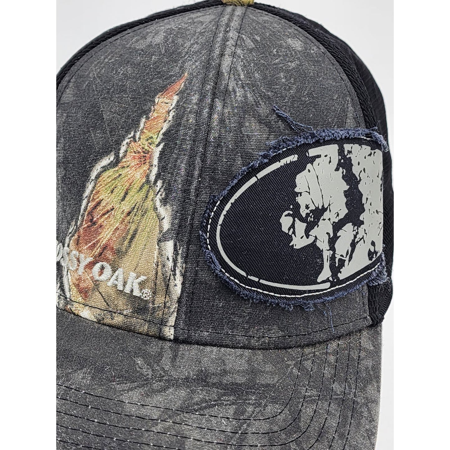 Mossy Oak Hat Camo Logo Baseball Cap Mesh Outdoor Large XL