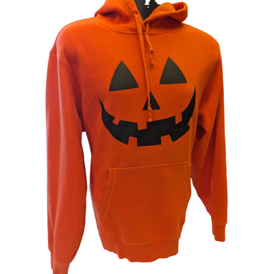 Sport Tek Hoodie Pumpkin Mens Large Halloween Jack O Lantern Pullover Sweatshirt