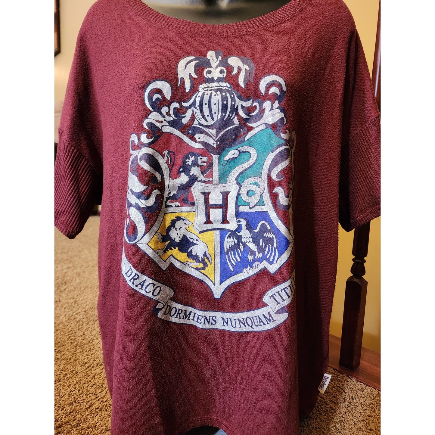 Harry Potter Sleepwear Sweatshirt Womens Size Large Comfort Loungewear Hogwarts