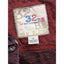 32 Bar Blues Henley Mens Medium Burgundy Long Sleeve Distressed Look Elbow Patch