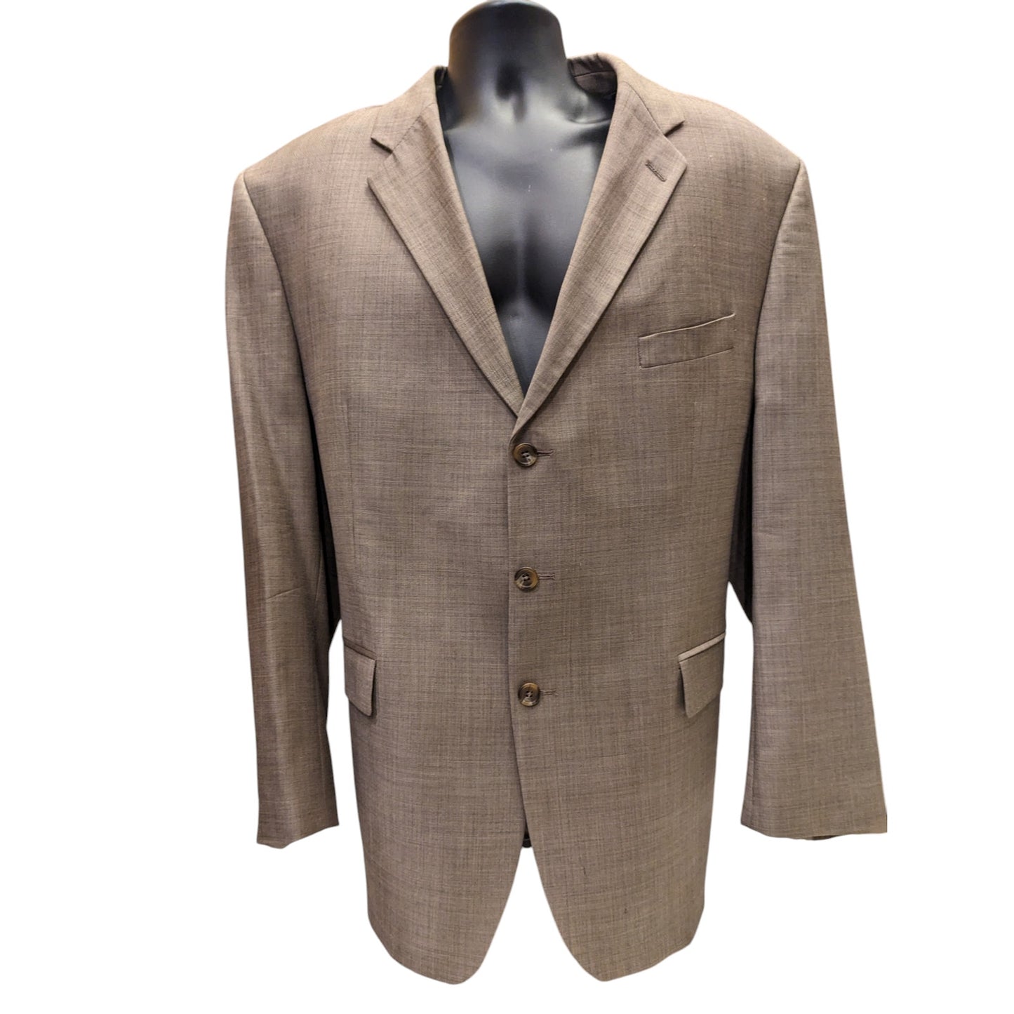 Ralph Lauren Suit Jacket Mens 48R Wool Cashmere Blazer Tan 3 Button Sport Coat