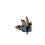 Barbara Bixby Jewelry Hummingbird Sterling 18K Gold Lapis Turquoise Mop Ring 10