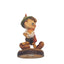 Vintage ANRI Disney Pinocchio 695 Figurine Carved Italy Wood School Apple 4"