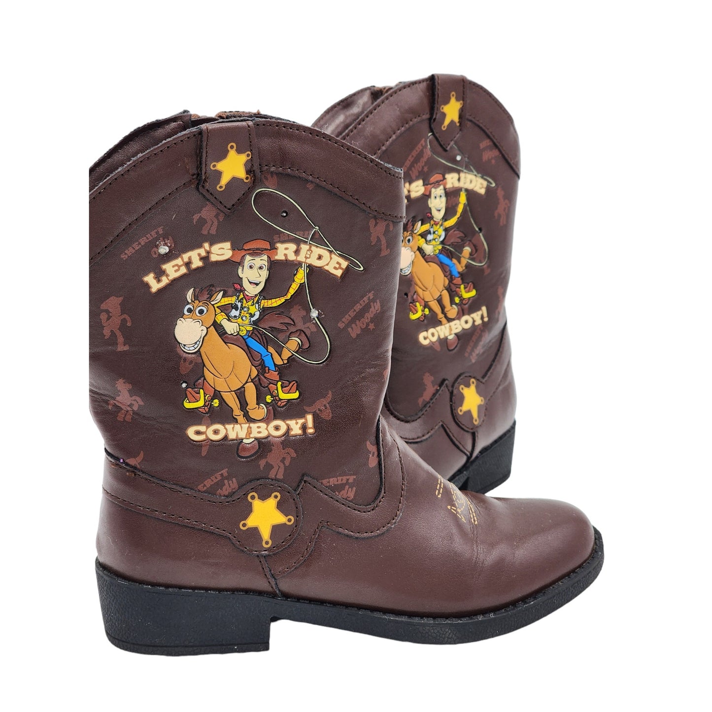 Toy Story Sheriff Woody Cowboy Boots Children Kids 12 Lets Rise Bullseye Western