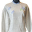 Jerzees Sweatshirt Womens Medium NuBlend Pullover Flower Dragonfly Vintage Retro