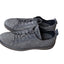 ECCO Shoes Soft 7 Mens 10-10.5 Sneakers Gray Yak Leather Comfort Lace Up Low Top