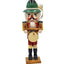 Nutcracker Drummer Vintage Christmas Collectible Decor Green Hat Feather 14"