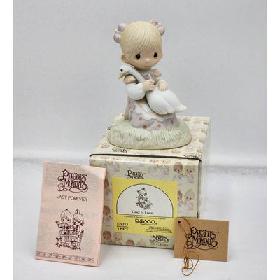 Precious Moments Figurine God Is Love E-5213 Christianity Vintage Box Tags