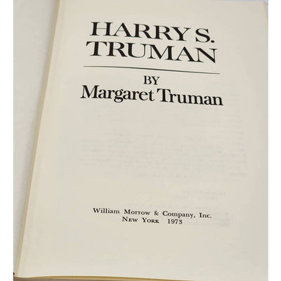 Harry S. Truman By Margaret Truman President Daughter Biography Vintage 1973