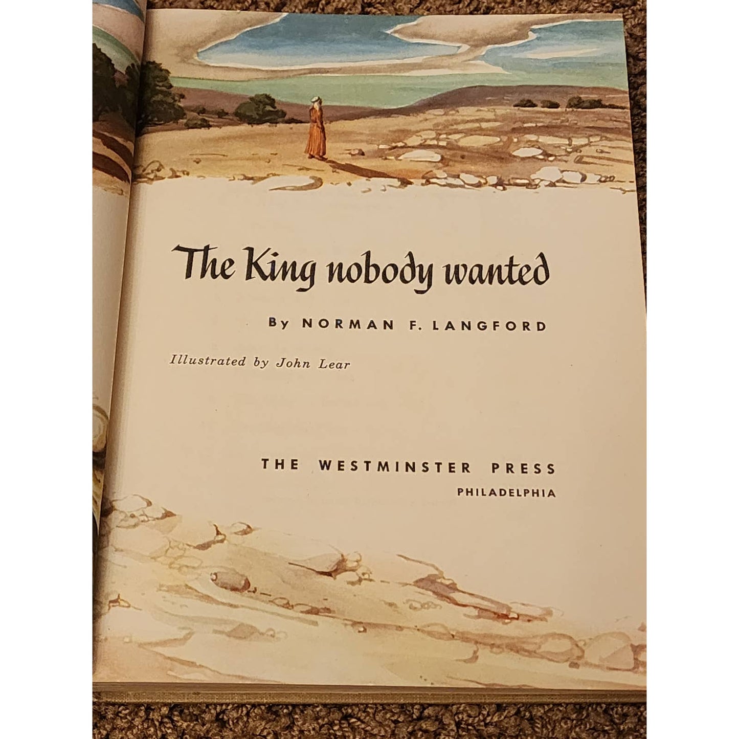 King Nobody Wanted Illustrated By Norman Langford Bible Jesus Childrens Vintage