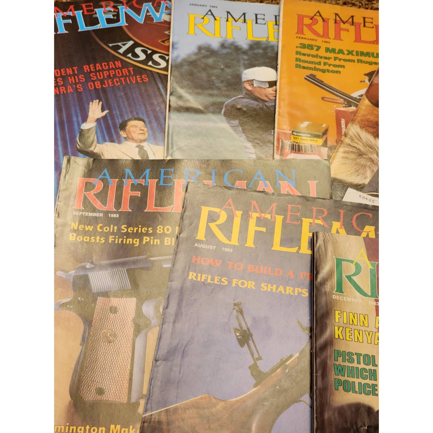 1983 The American Rifleman Magazine Lot 12 Vintage American History Hunting NRA